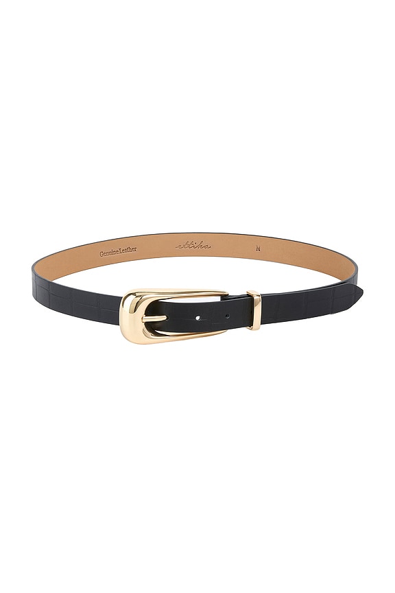 view 1 of 3 Large Signature Buckle Belt in Black