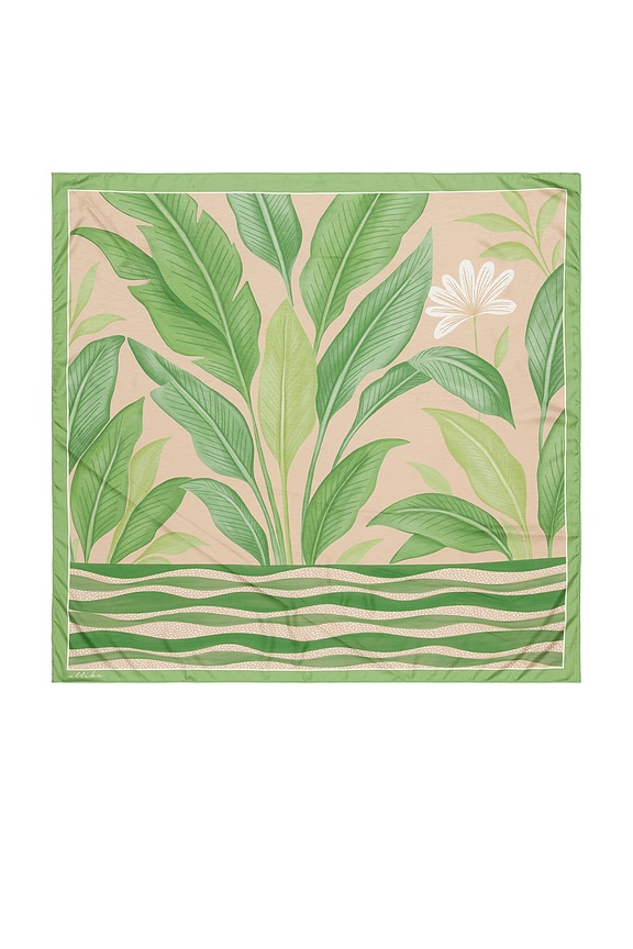 view 2 of 2 Botanical Garden Scarf in Green