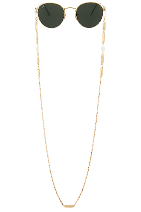 view 1 of 2 Liquid Melt Eyeglass Chain in Gold