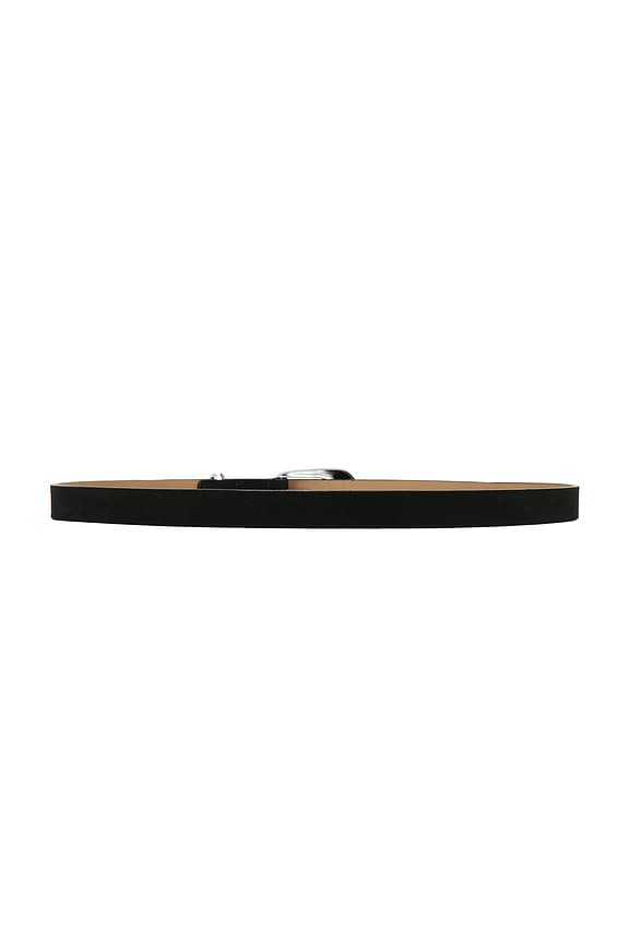 view 2 of 3 Modern Saddle Belt in Black & Silver