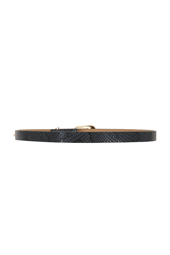 view 2 of 3 CEINTURE MODERN SADDLE in Grey Snake