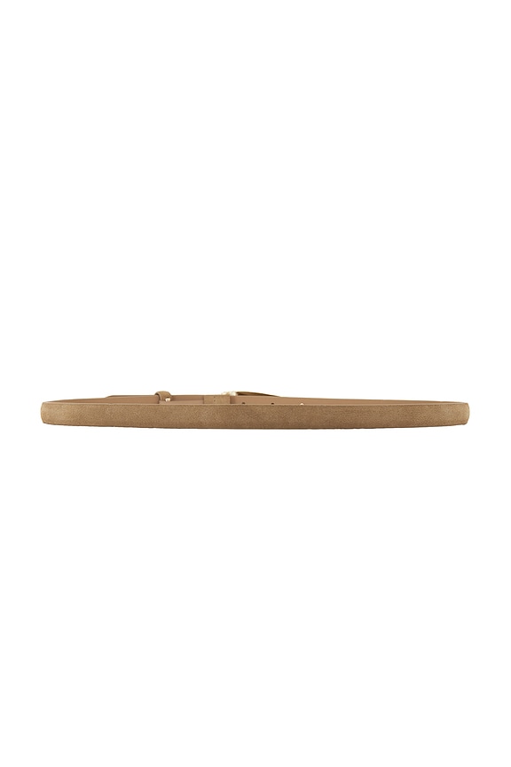 view 2 of 3 Liquid Luxe Belt in Shiitake Suede & Gold