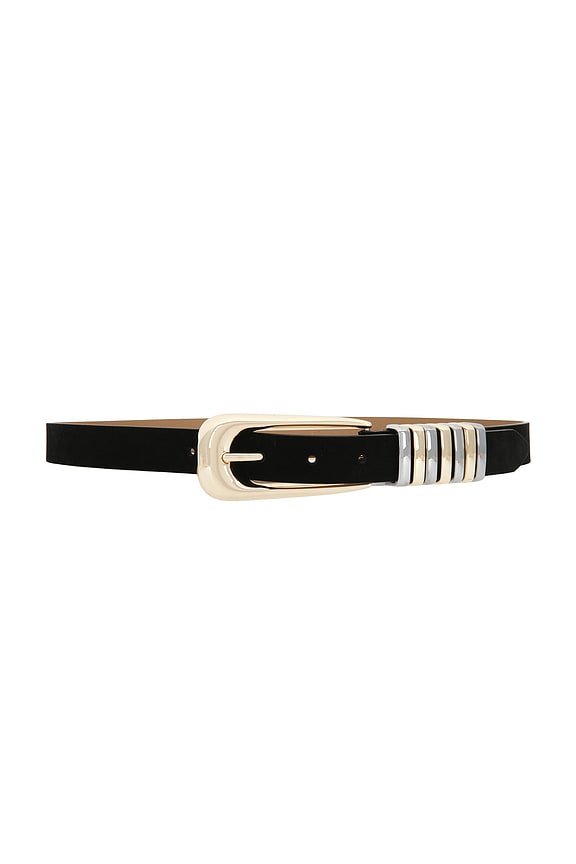 view 1 of 3 Metal Core Belt in Black & Gold