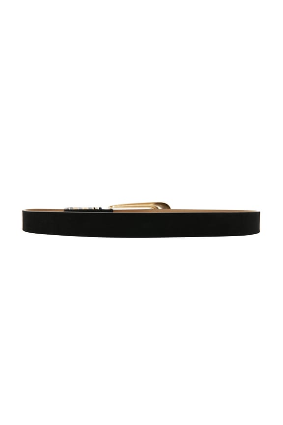 view 2 of 3 Metal Core Belt in Black & Gold