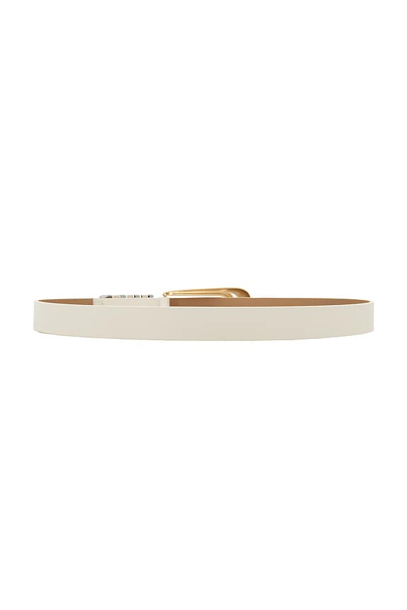 view 2 of 3 CINTURÓN METAL CORE in Vanilla Leather
