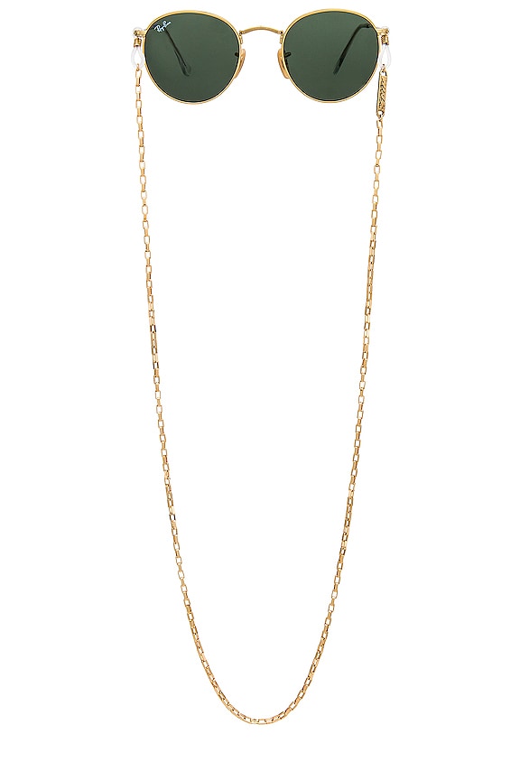 view 1 of 2 Golden Rays Glasses Chain in Gold