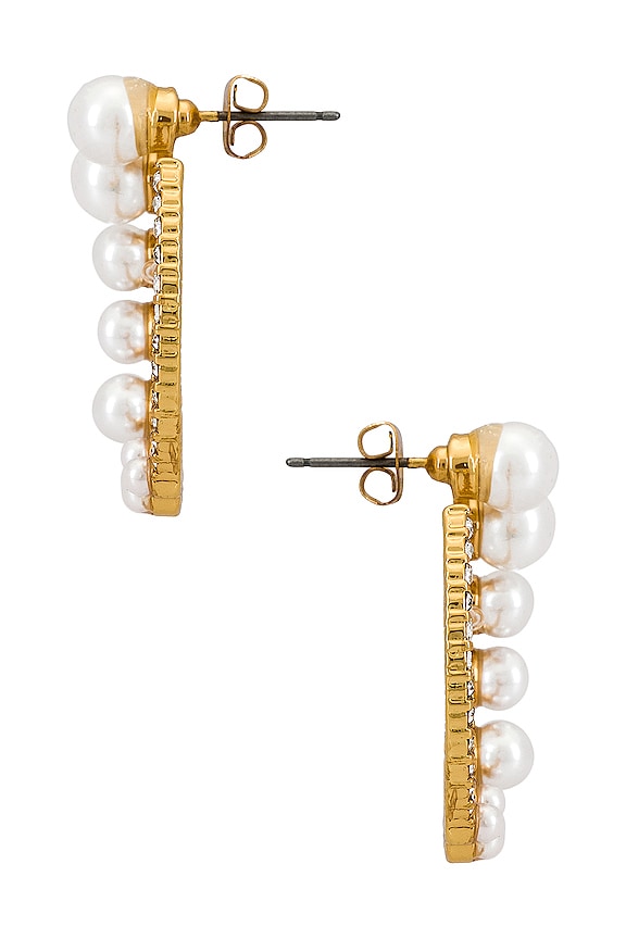 view 2 of 2 BOUCLES D'OREILLES PEARL in Gold