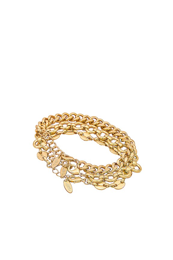 view 2 of 4 Chain Bracelet Set in Gold