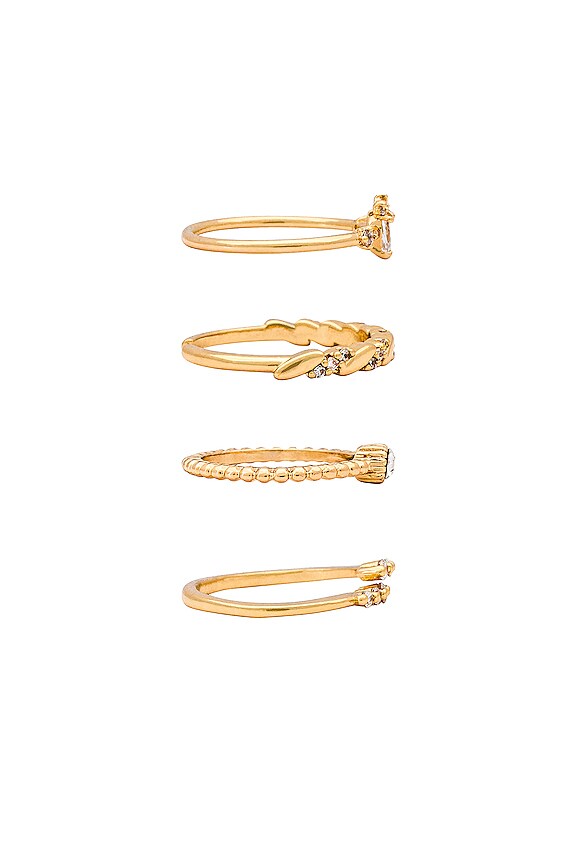 view 2 of 3 LOT DE BAGUES KEEP IT SIMPLE in Gold