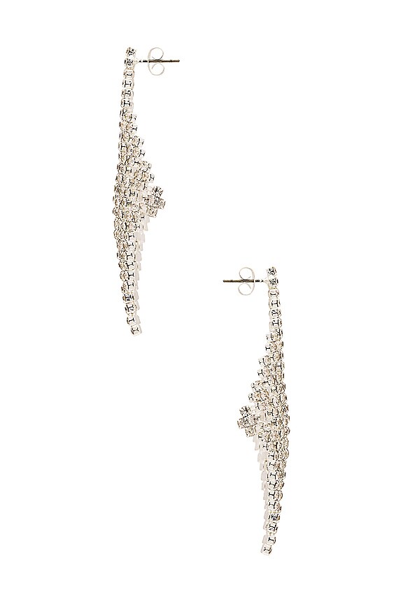view 2 of 2 Crystal Earrings in Silver