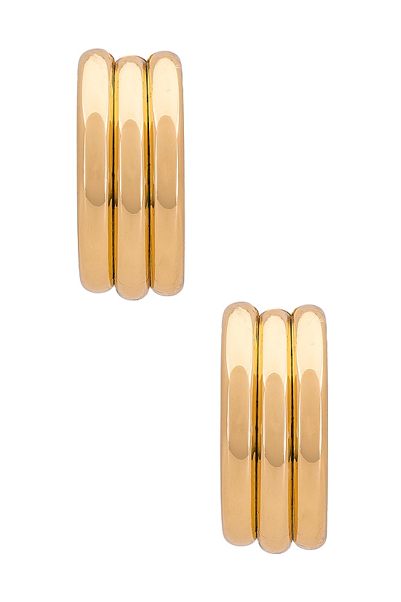 view 2 of 3 Small Hoops in Gold