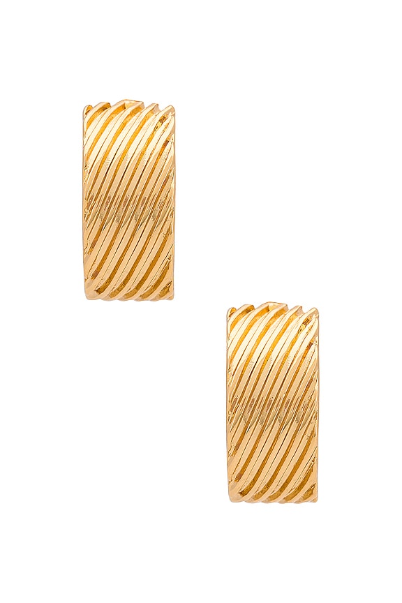 view 2 of 3 ANNEAUX PAVE in Gold