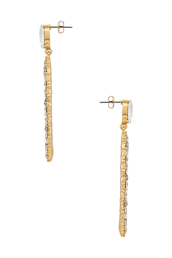 view 2 of 2 BOUCLES D'OREILLES CUT THE CAKE in Clear Crystals