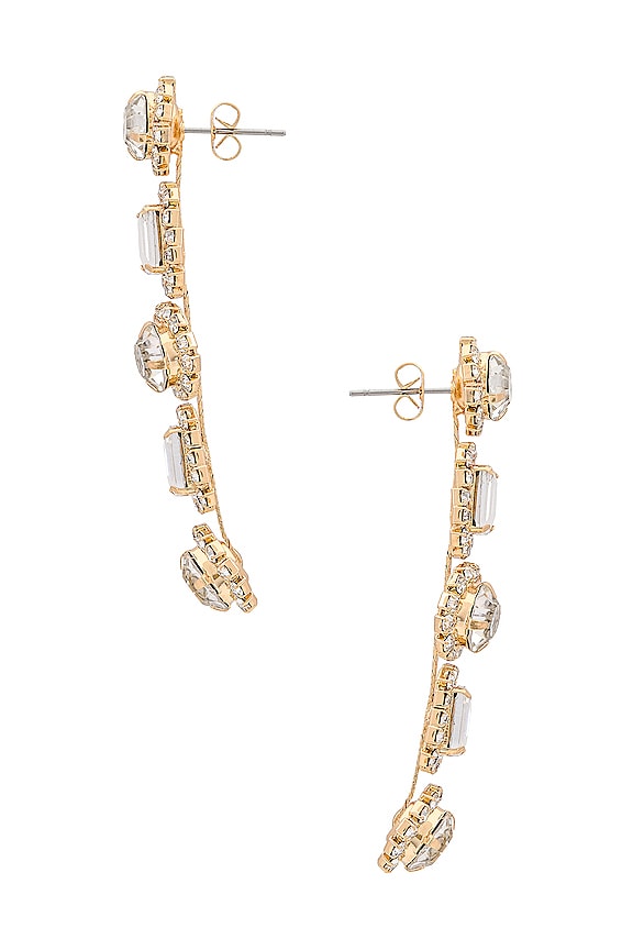 view 2 of 2 PENDIENTES NAME DROP in Gold