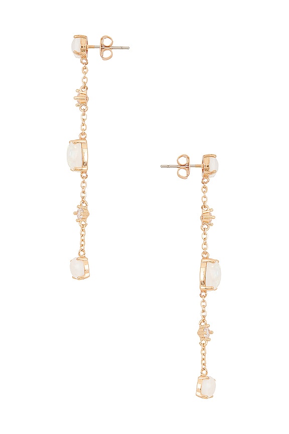 view 2 of 2 BOUCLES D'OREILLES WHITE HOT in Gold & White