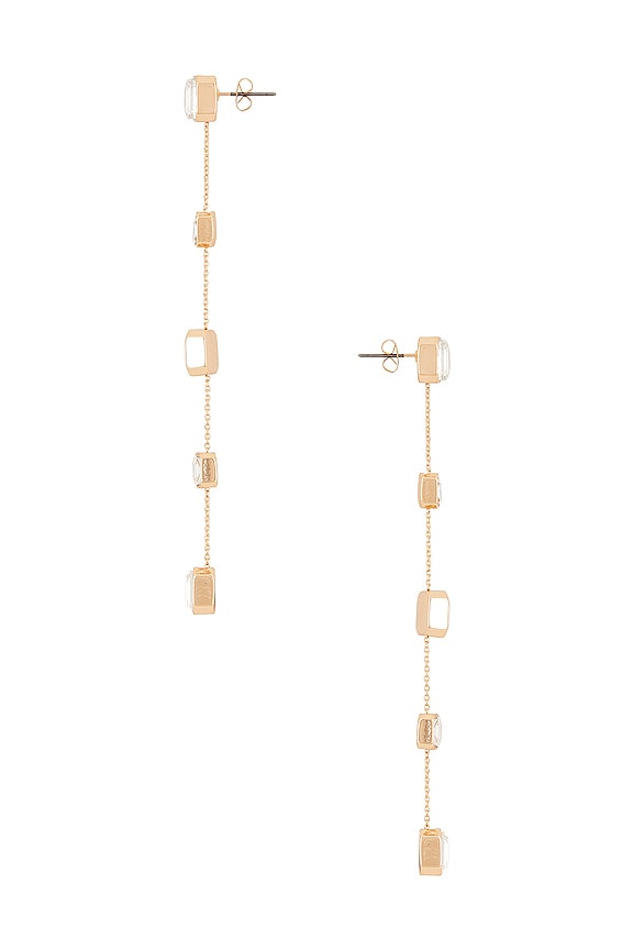 view 2 of 2 Drop Earrings in Clear Gems