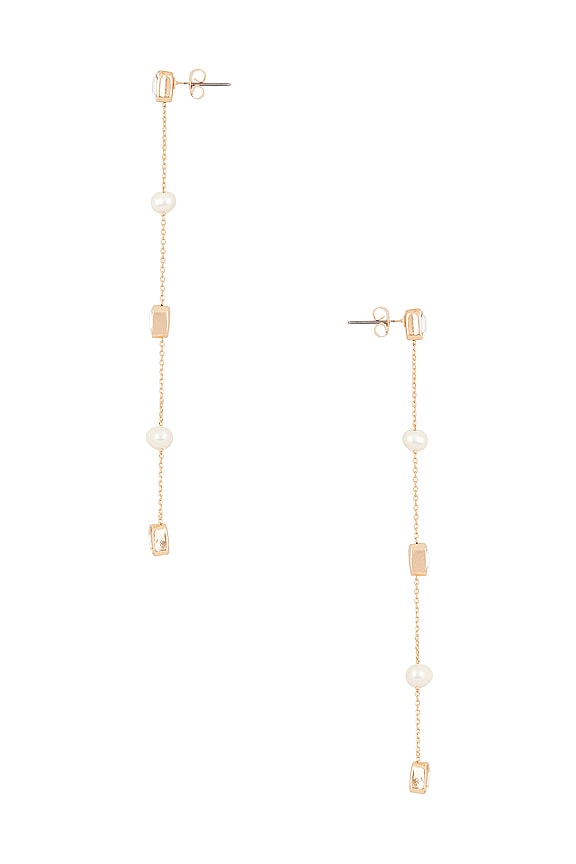 view 2 of 2 Drop Earrings in Pearls & Gems
