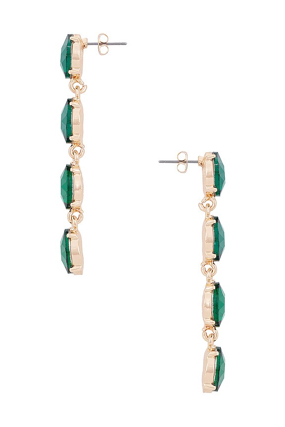 view 2 of 2 FOUR THE MONEY イヤリング in Emerald