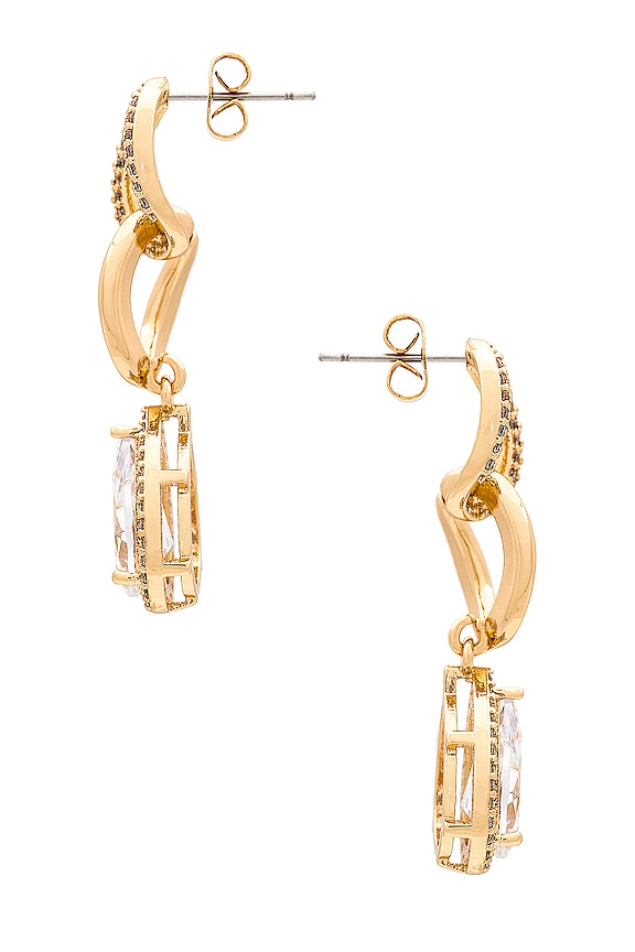 view 2 of 2 PEAR ドロップイヤリング in Gold