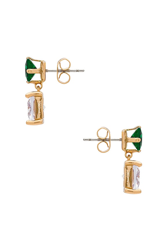 view 2 of 2 PENDIENTES VELVET in Green