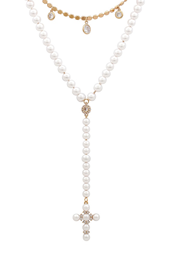 view 2 of 2 COLLIER LARIAT MULTI-RANGS in Ivory