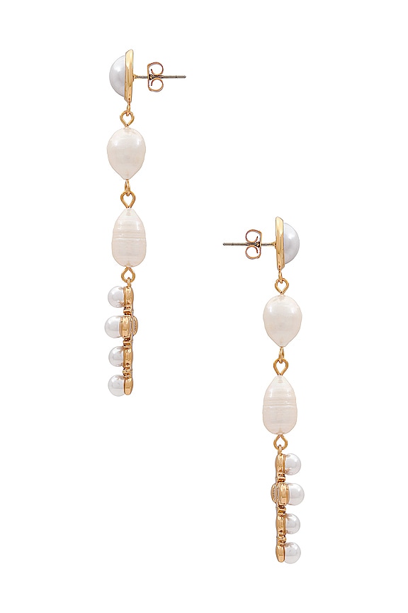 view 2 of 2 ПОДВЕСНЫЕ СЕРЬГИ in Ivory