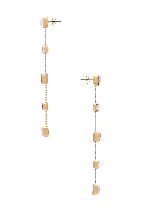 view 2 of 2 Delicate Drop Earring in Light Rose