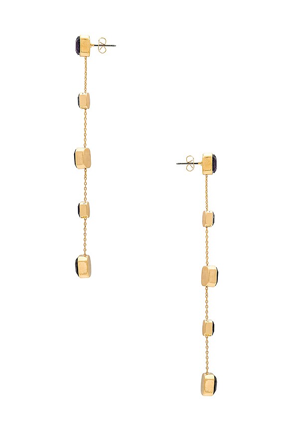 view 2 of 2 DELICATE 드랍 귀걸이 in Amethyst