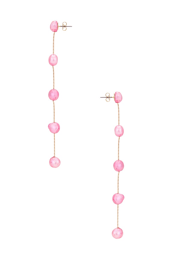 view 2 of 2 BOUCLES D'OREILLES PERLE in Pink Pearl