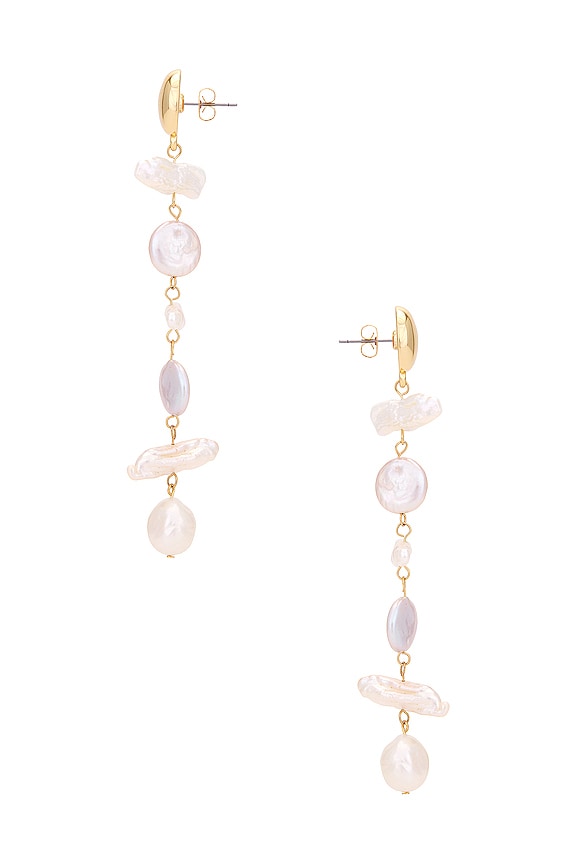 view 2 of 2 Tiered Drop Earring in Pearl