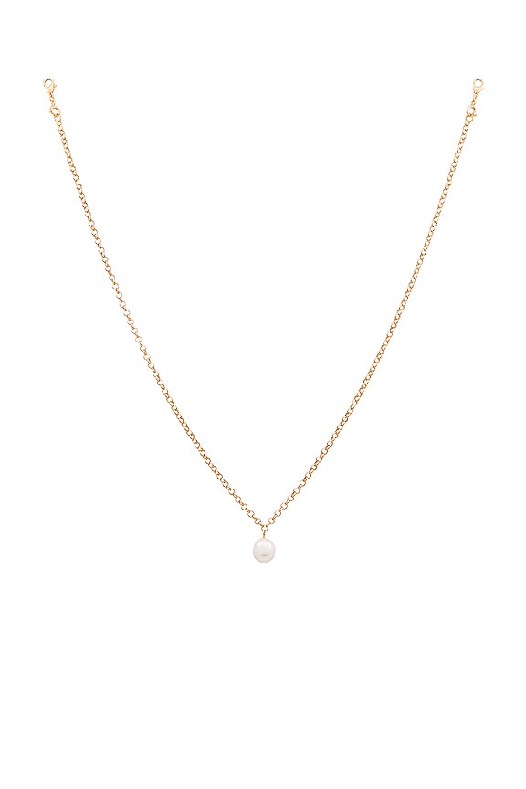 view 2 of 4 Pearl Pendant Back Body Chain in Pearl