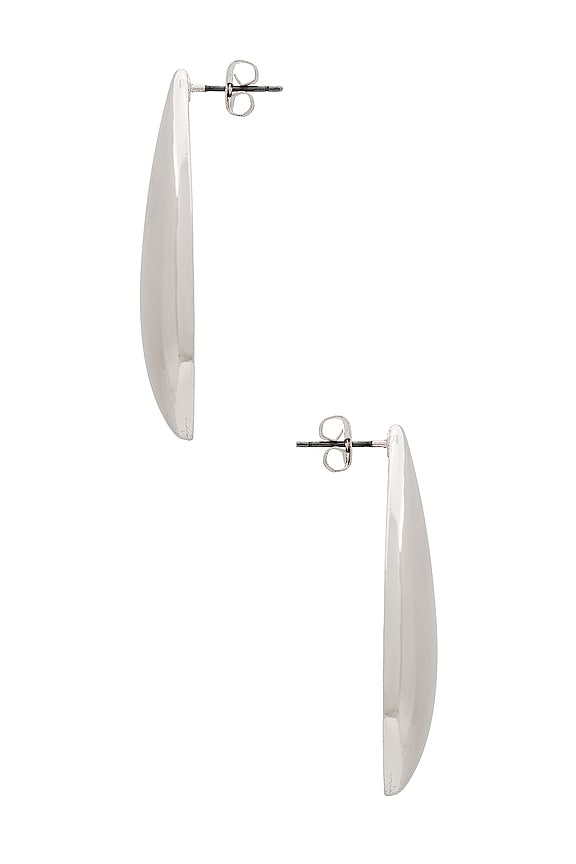 view 2 of 2 Tear Drop Earrings in Rhodium