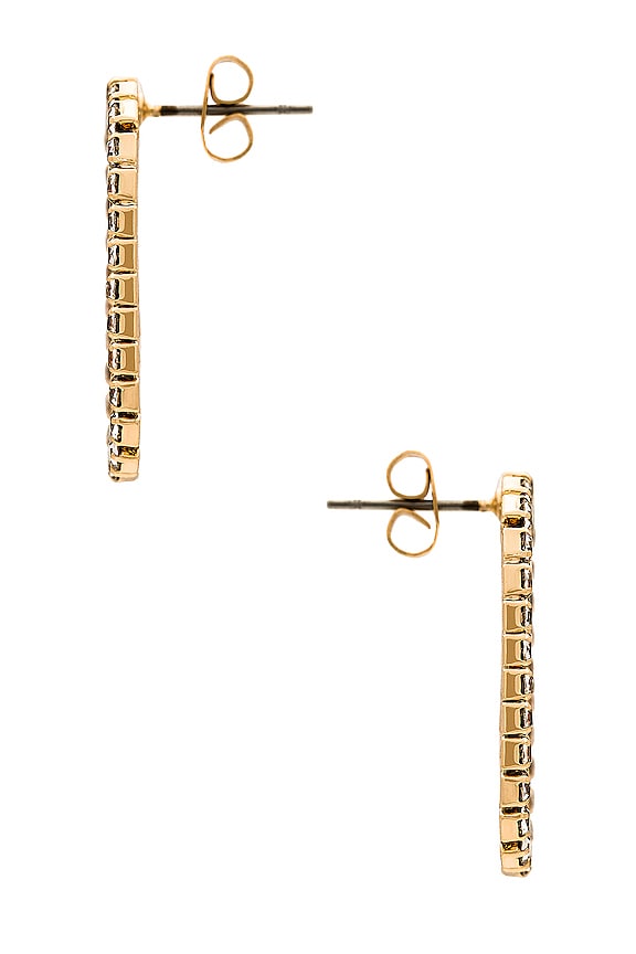 view 2 of 2 CHARITY イヤリング in Clear & Gold