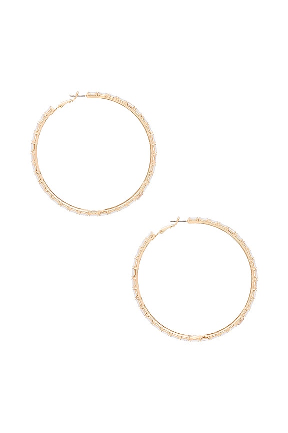 view 2 of 3 CRÉOLES CRYSTAL BAGUETTE in Clear Crystals