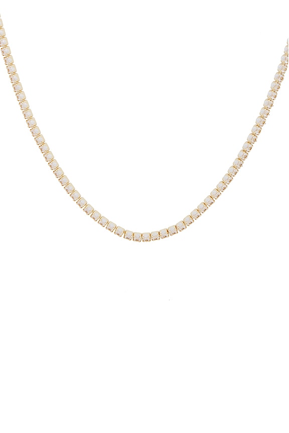 view 2 of 2 COLLIER CHAÎNE DAINTY MARQUISE TENNIS in Gold