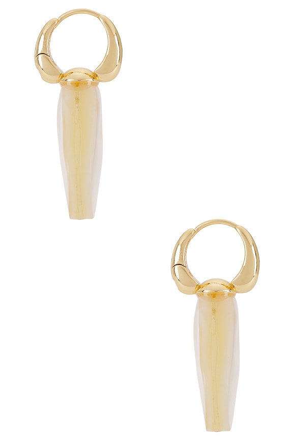 view 2 of 3 ПОДВЕСНЫЕ СЕРЬГИ MOTHER OF PEARL in Pearl