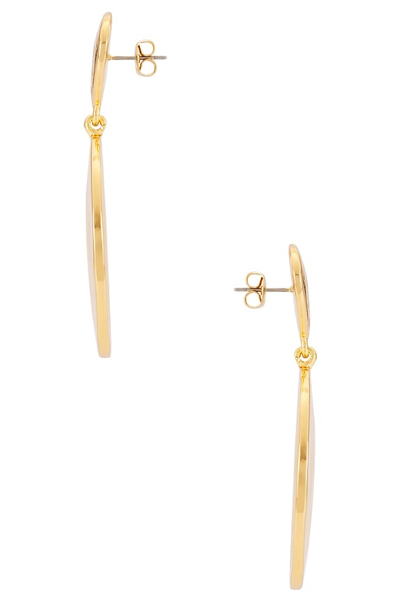 view 2 of 2 DOUBLE WAVY DISC イヤリング in Gold