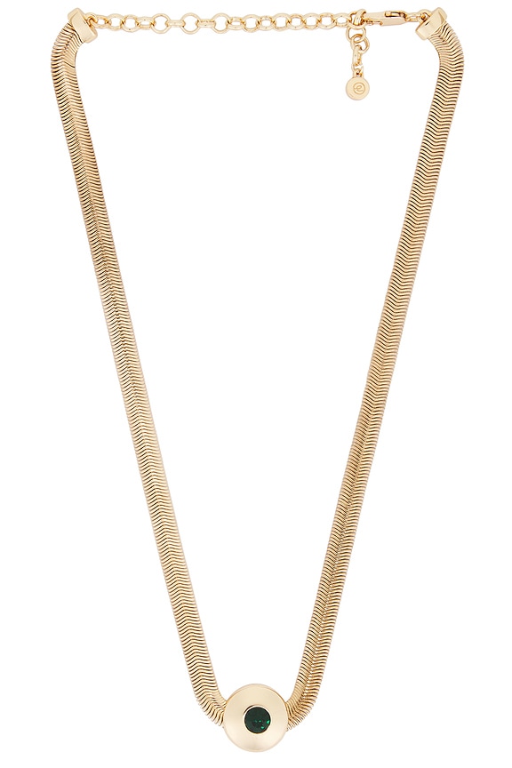 view 1 of 3 Choker Necklace in Green & Gold