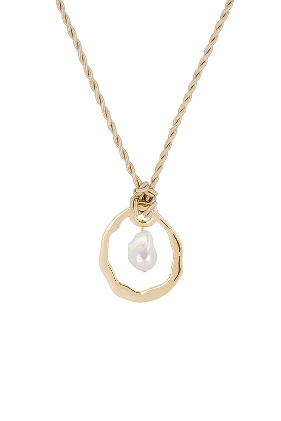 view 2 of 2 COLLAR ROPE AND PEARL in Beige & Gold