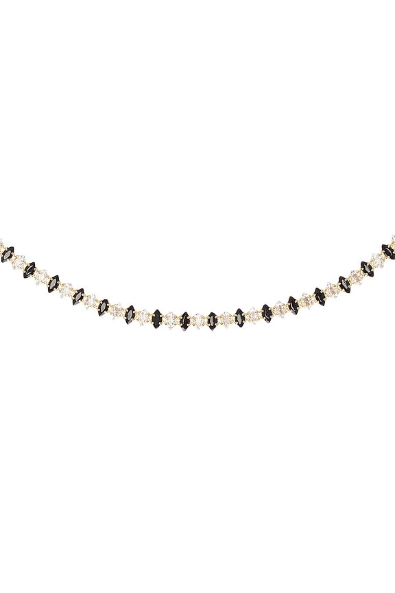 view 2 of 2 Beaded Necklace in Black & Gold