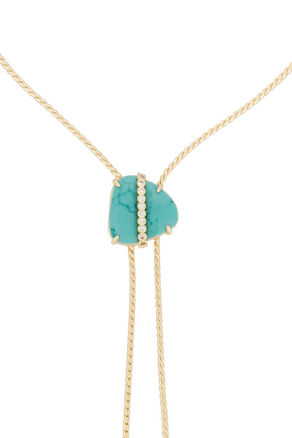 view 2 of 3 Turquoise Bolo Lariat Necklace in Turquoise