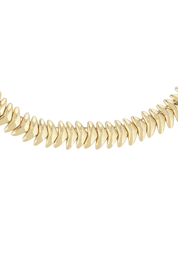 view 2 of 3 Metal Vortex Chain Necklace in Gold