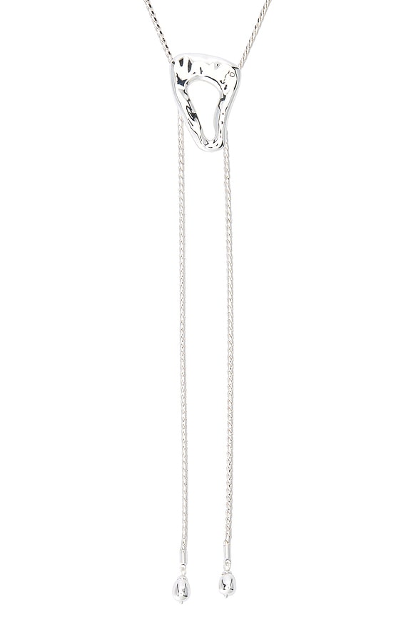 view 2 of 2 ОЖЕРЕЛЬЕ В ФОРМЕ ЛАССО MOLTEN MUSE in Silver