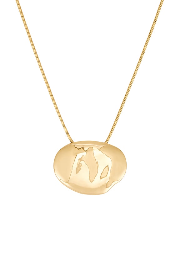 view 2 of 2 Molten Metal Collar Necklace in Gold