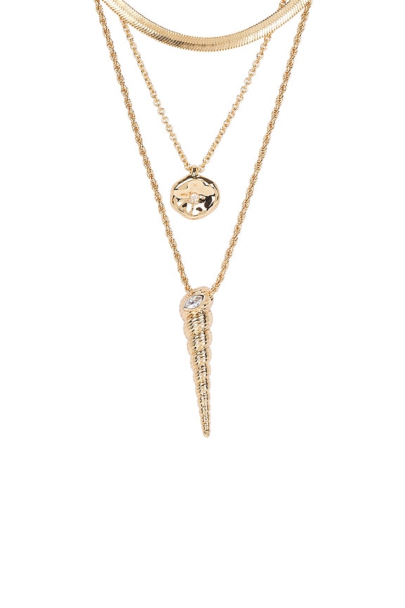 view 2 of 2 Oceanic Dreams Layered Necklace in Gold