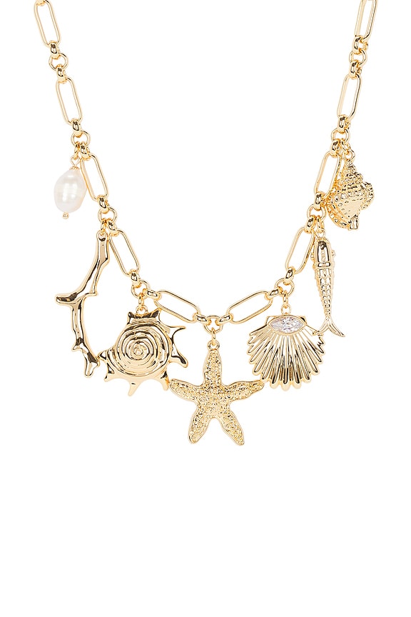 view 2 of 2 Oceanic Dreams Charm Necklace in Gold