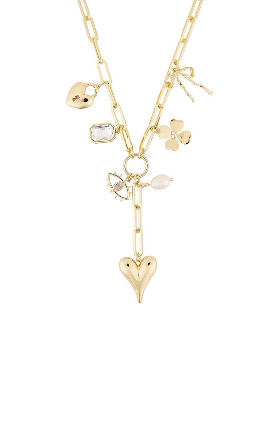 view 2 of 2 x REVOLVE Lariat Charm Necklace in Gold