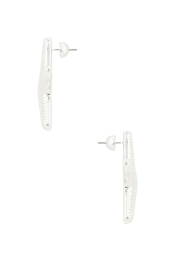 view 2 of 2 Statement Starfish Stud Earrings in Silver