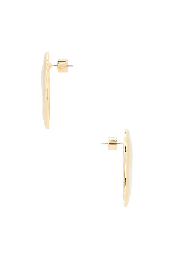 view 2 of 2 Molten Metal Statement Stud in Gold