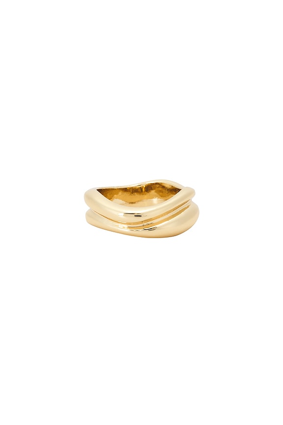 view 2 of 3 Melted Wave Ring in Gold